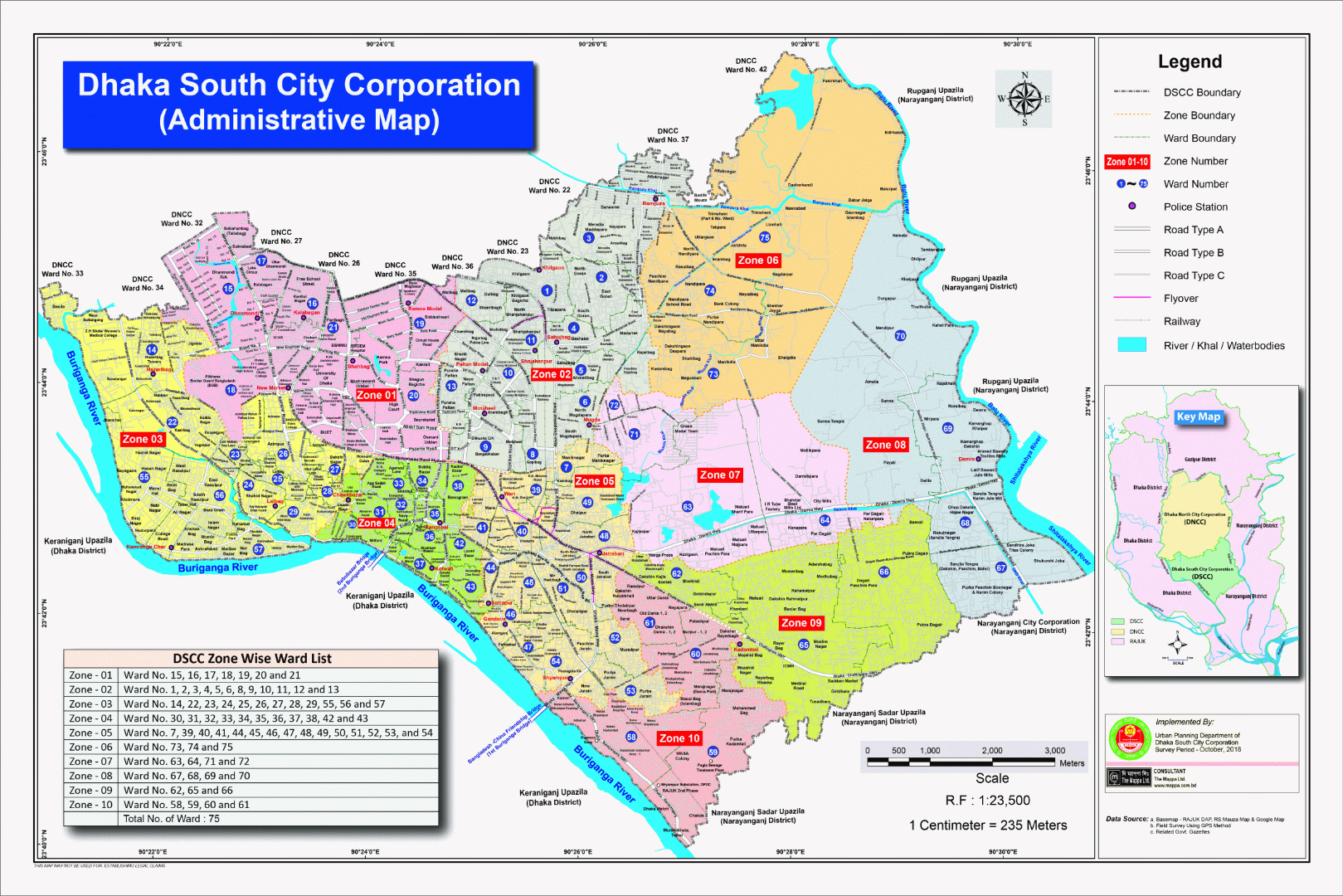 South City Corporation Map